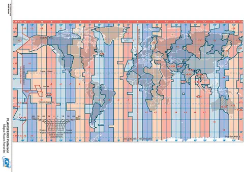 Mapa de Argentina: husos horarios