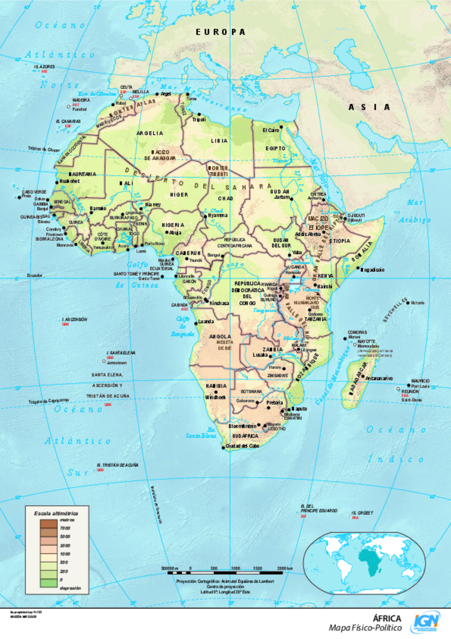 Mapa político de África