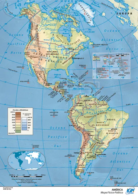 Mapa político de América