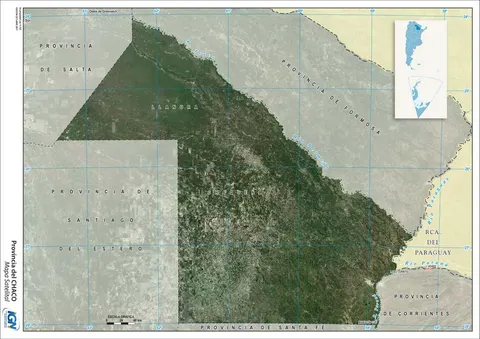 Mapa satelital de Chaco