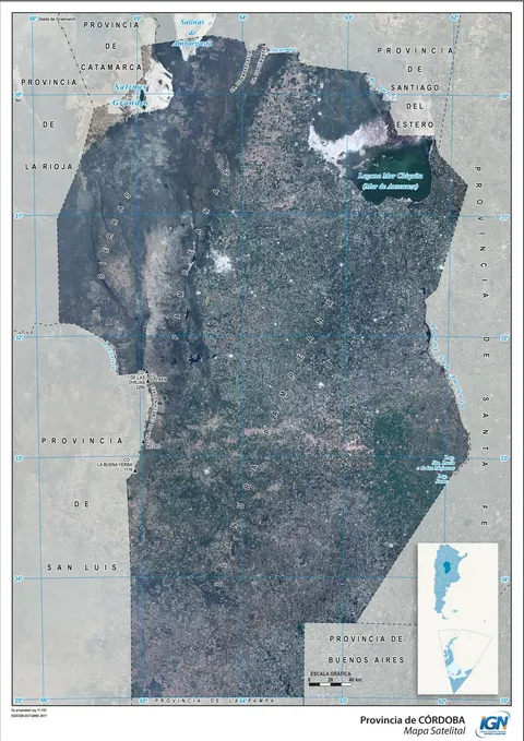 Mapa satelital de Córdoba