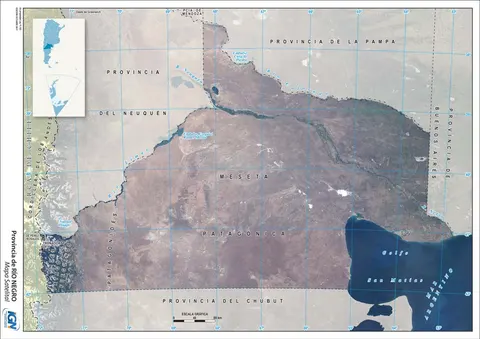 Mapa satelital de Río Negro