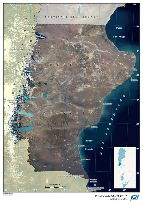 Mapa satelital de Santa Cruz