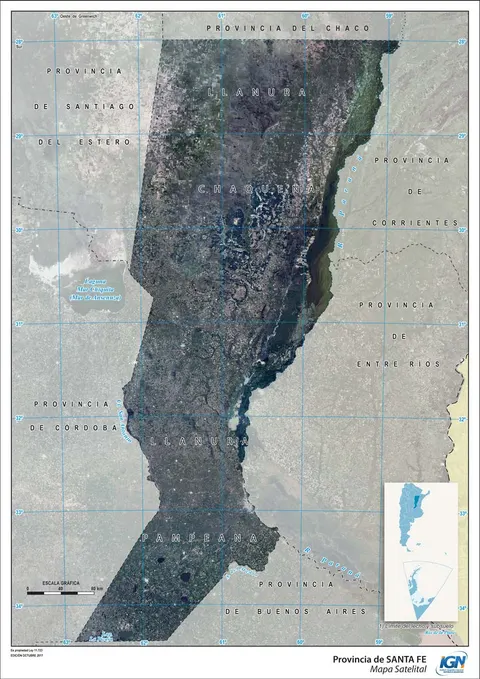 Mapa satelital de Santa Fe